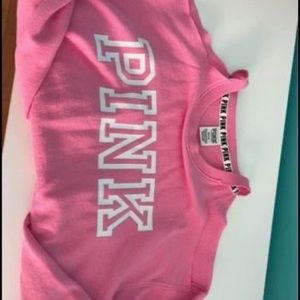 PINK crop top sweatshirt